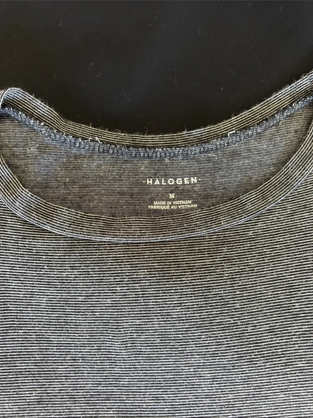 Halogen Heather Gray Long Sleeve Crewneck Top